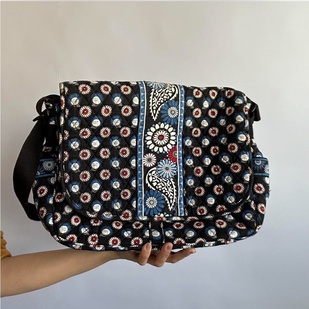 Y2K Vera Bradley Large Tote Strap Messenger Bag.